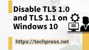 Disable TLS 1.0 and TLS 1.1 on Windows 10