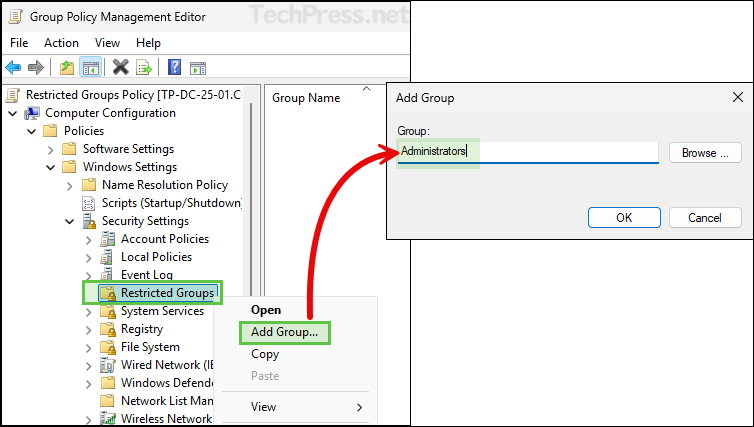 Managing Local Admins Using Restricted Groups