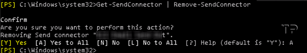 Remove Send and Receive Connectors