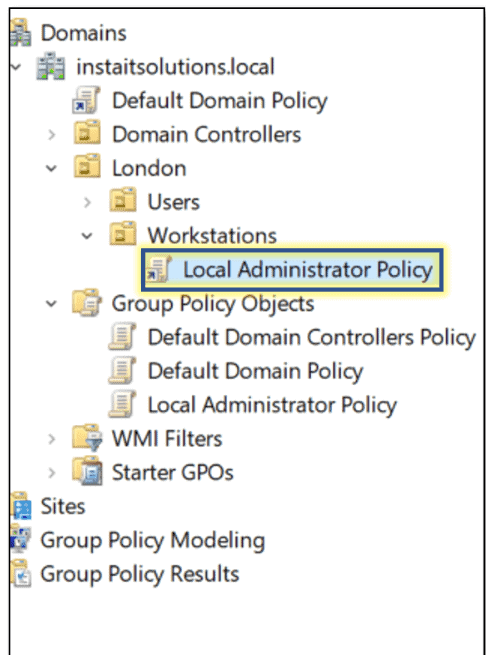 Add an Active Directory user to the Local Administrators Group using GPO