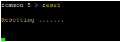 reset the Cisco router