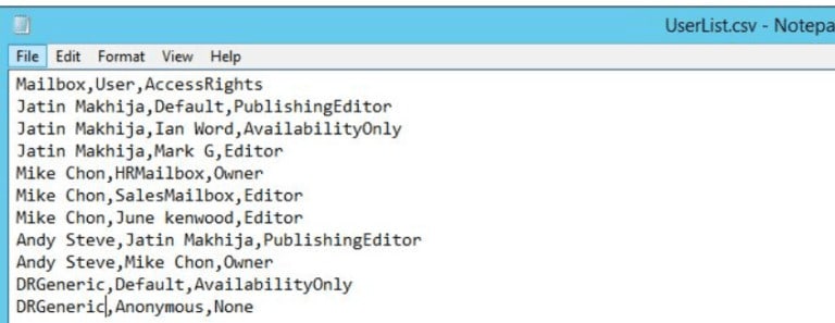 How To Set Calendar Permissions On Exchange Online User Mailboxes For List Of Users Given In CSV 