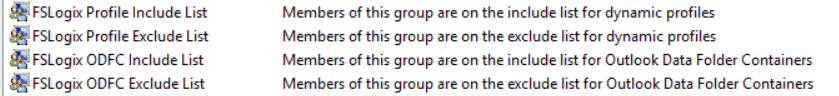 FSLogix Groups 