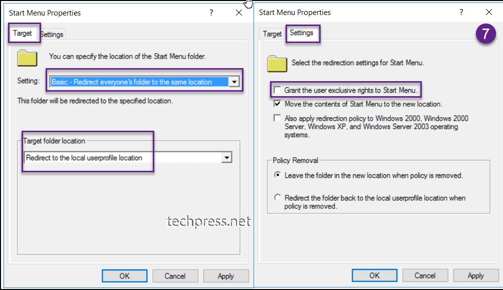 Folder Redirection Group Policy
