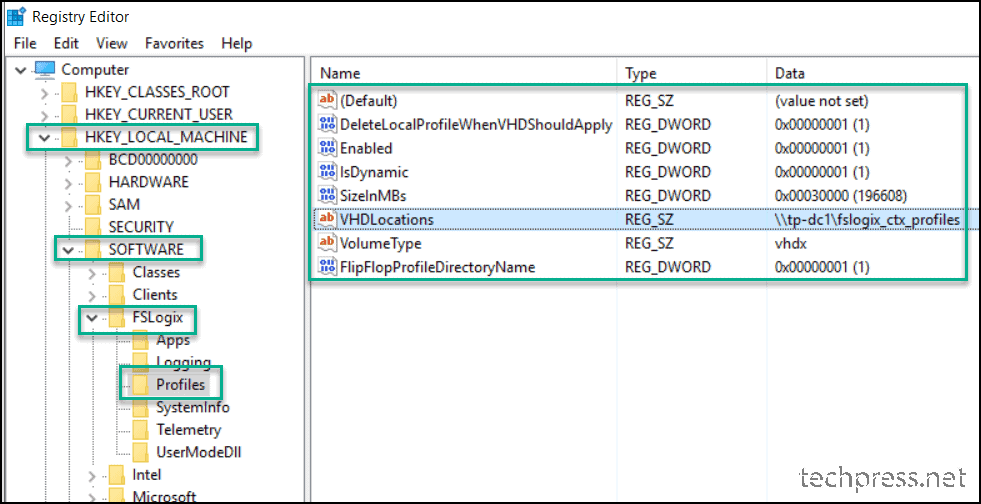 Configure FSLogix User Profile Settings