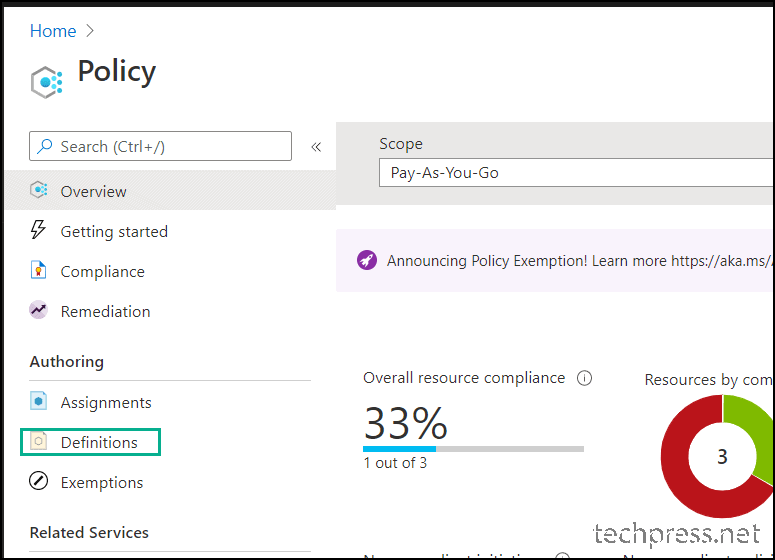 create Azure Policy to enforce resource tags