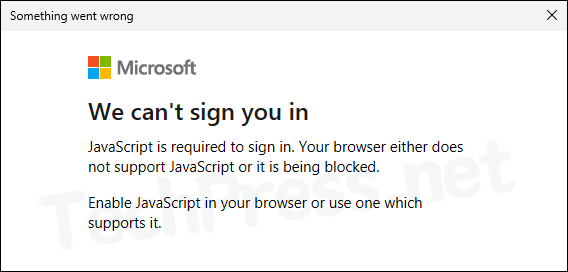 JavaScript is required to sign in. Your browser either does not support JavaScript or it is being blocked.