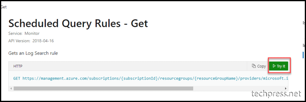 GET the resource output in Json Code