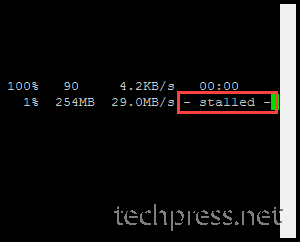 rekeyed outbound cipher rekeyed inbound cipher copy process is getting stalled