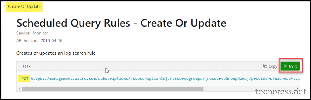 Using PUT request to update the resource tag