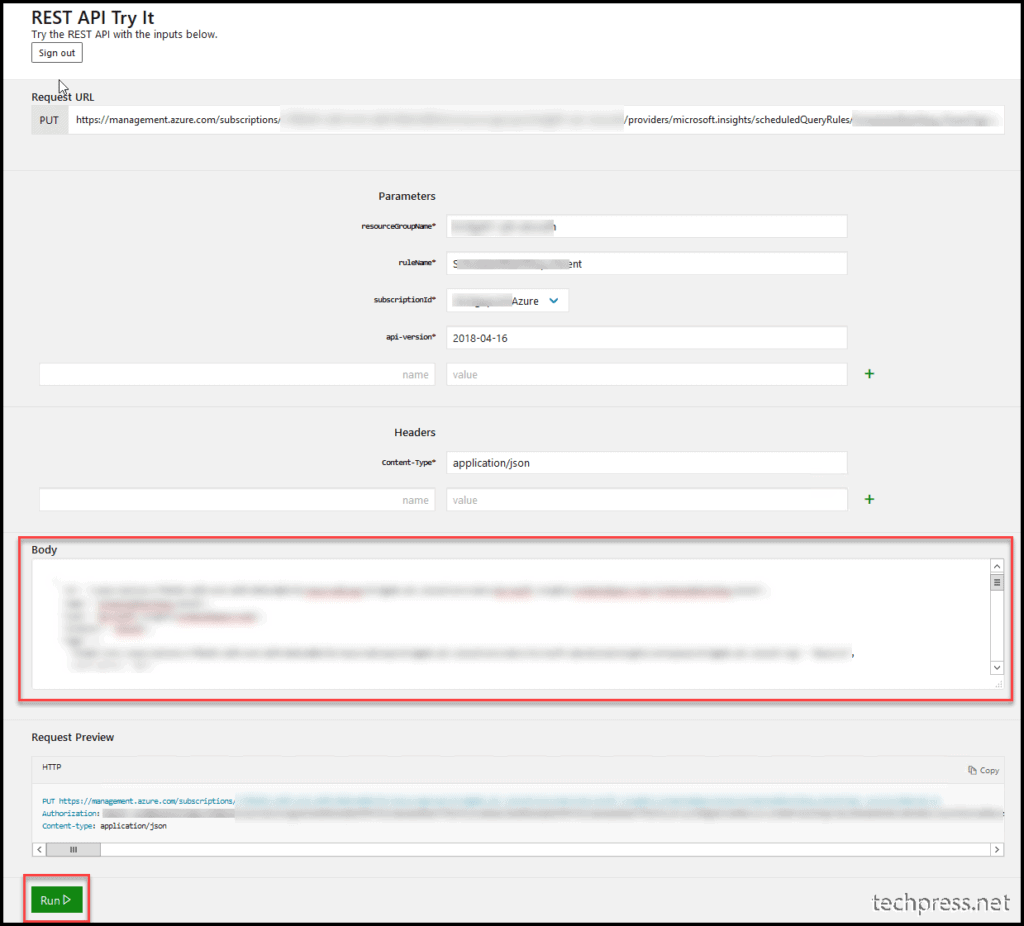 Using PUT request to update the resource tag