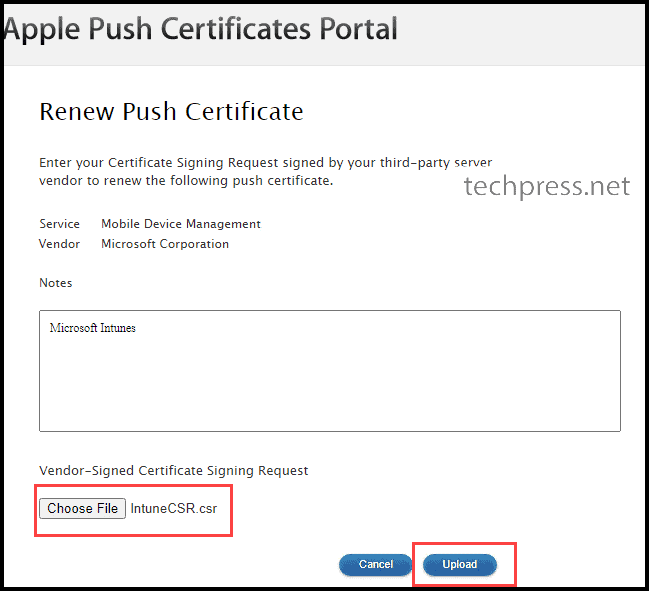 Configure Apple MDM Push Certificate 