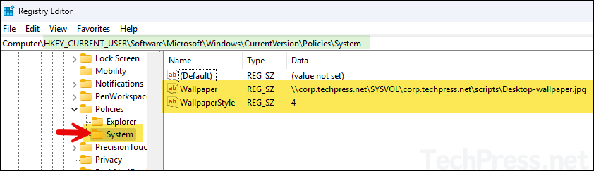 Verify Desktop WallPaper Configuration from Registry Editor