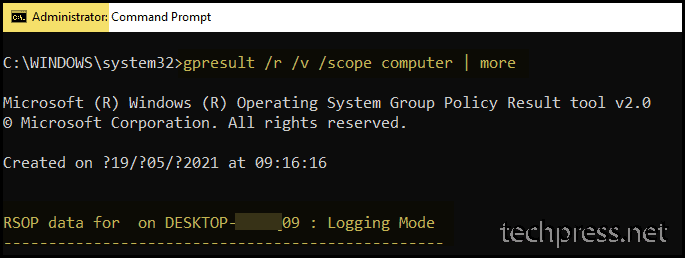 Group Policy Troubleshooting