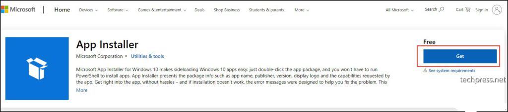 Windows App Installer