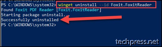 How to Uninstall an Application Using Winget