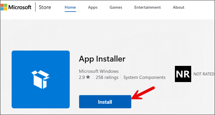 Install WinGet using Microsoft Store