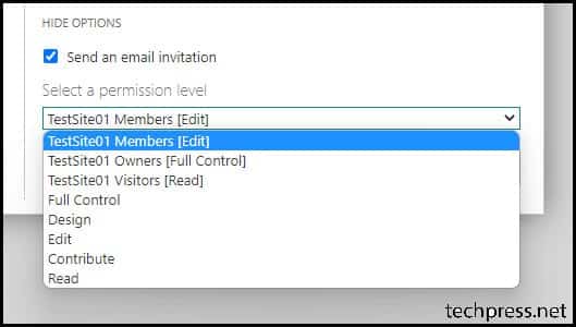 Sharepoint online teams site advanced permissions settings 