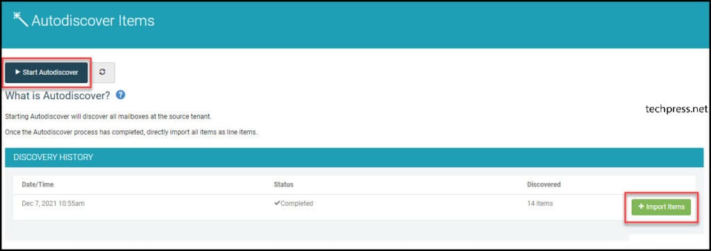 Migrationwiz Project Autodiscover Items