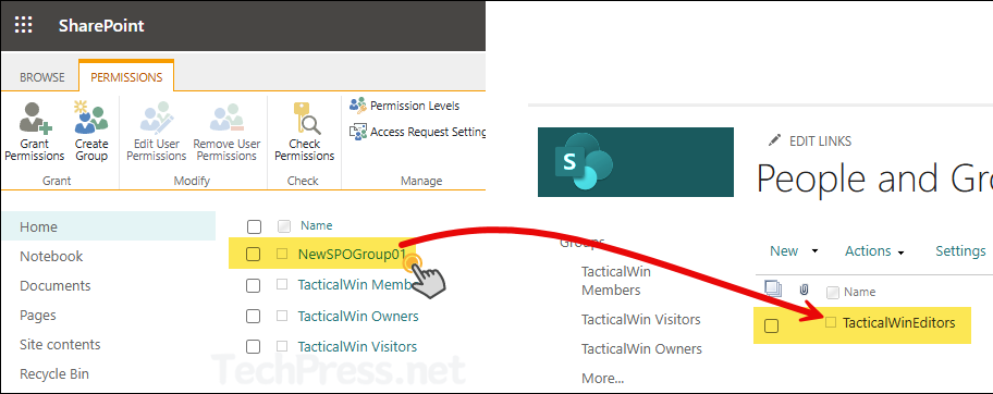 Confirm if Entra Security Group is Added to SharePoint Group