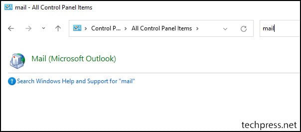 Steps to Reset Outlook Mail Profile