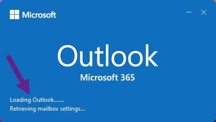 Outlook Pop-up Retrieving mailbox settings