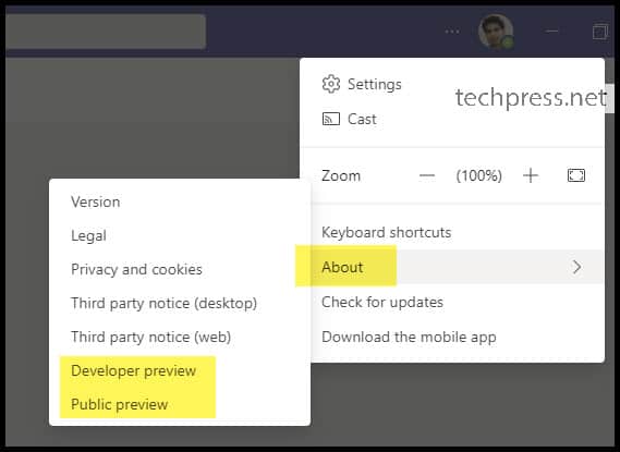 How To Enable Developer Preview And Public Preview In Microsoft Teams