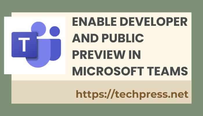Enable Developer and Public Preview in Microsoft Teams