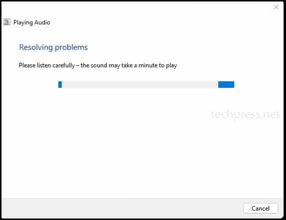 Resolving audio related issues on Windows 11 by Audio Troubleshooter