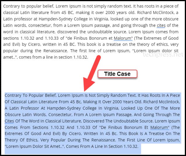Convert text to Title Case in Google Docs