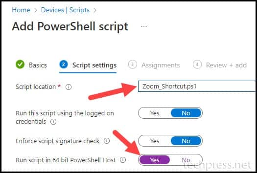 Add Powershell Script on Microsoft Endpoint Manager Admin Center