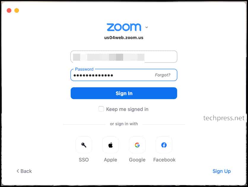 Zoom Blur background on Mac