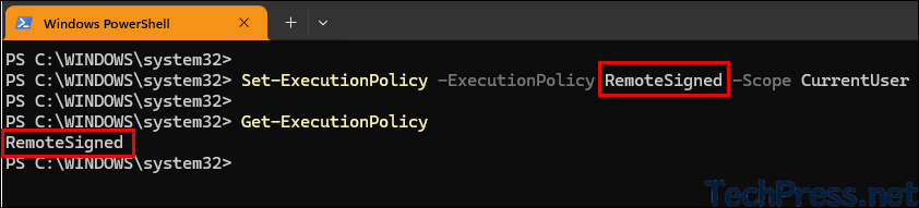 Set PowerShell Execution Policy