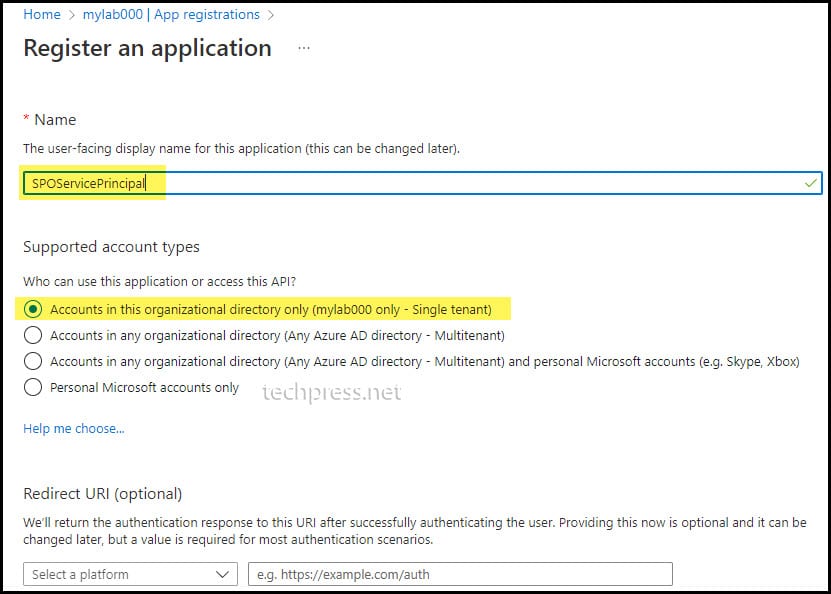 Create an Azure AD service principal for Sharepoint Online Powershell