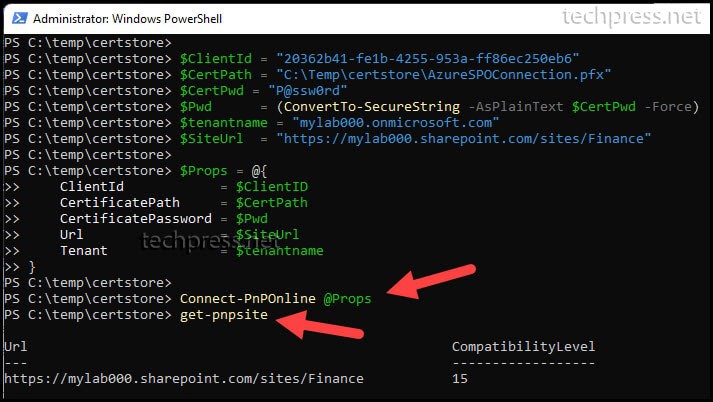 Use Connect-PnPOnline to connect to Sharepoint Online