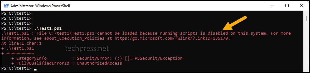 Powershell script cannot be loaded because running scripts is disabled on this system