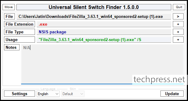 Method 3 - Use Universal Silent Switch Finder Tool