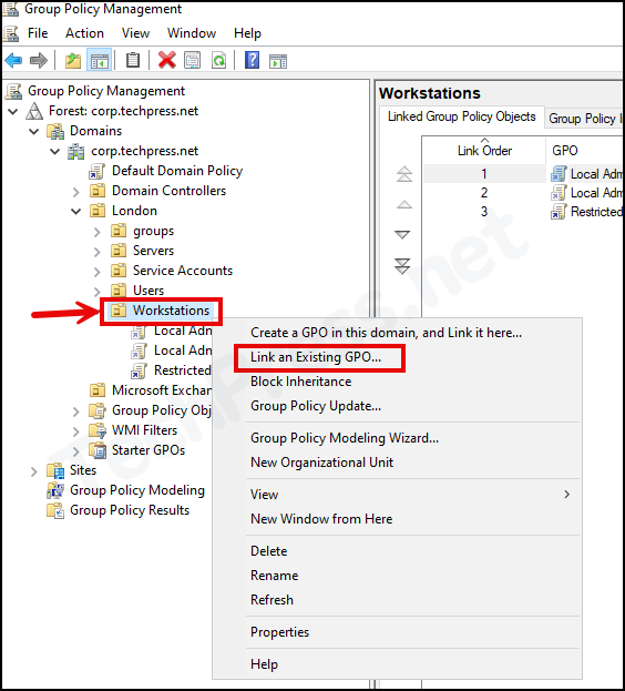 Create a Group Policy Object