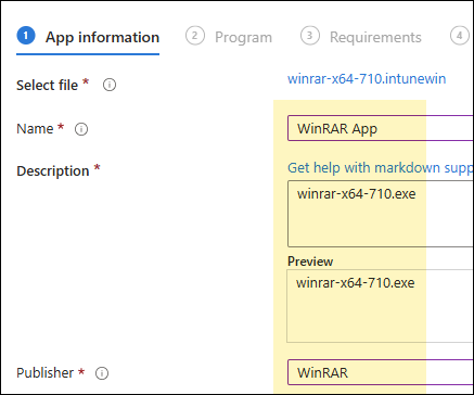 Create Win32 app deployment for WinRAR