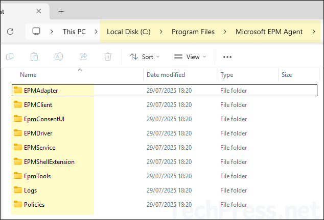 C:\Program Files\Microsoft EPM Agent