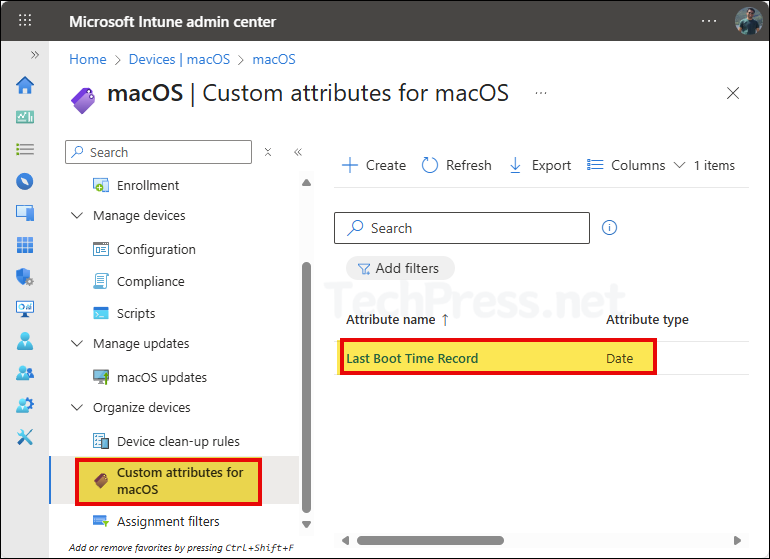Custom Attribute Script uploaded on Intune