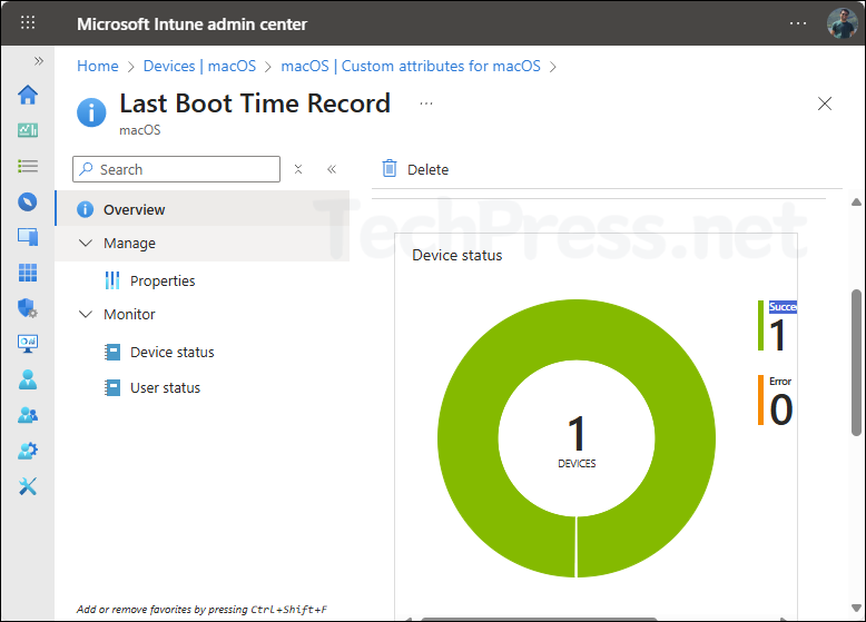 Monitor Custom Attribute Script Status