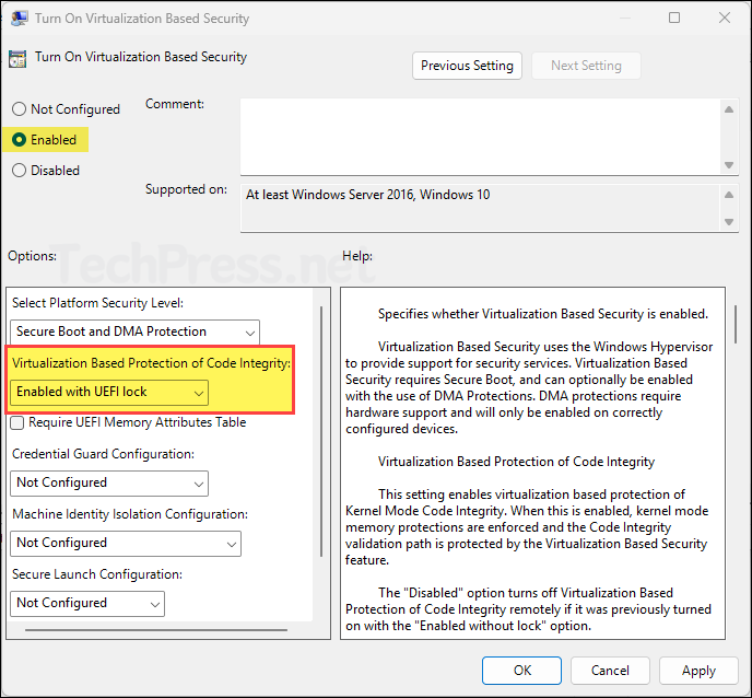 Enable Memory Integrity Using Local Group Policy Editor
