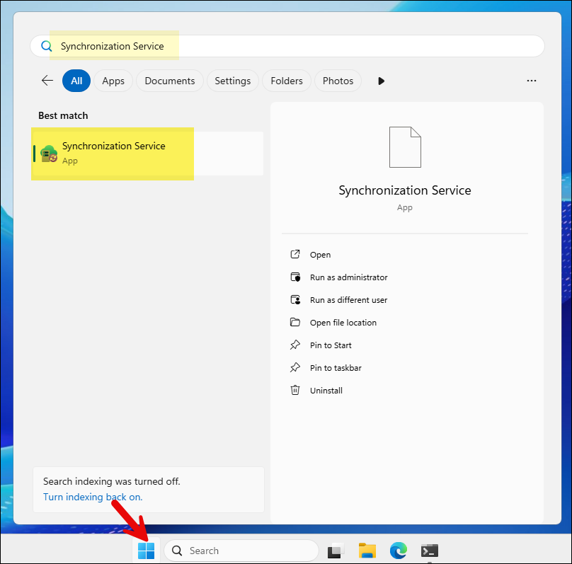 Launch Entra Synchronization Service App