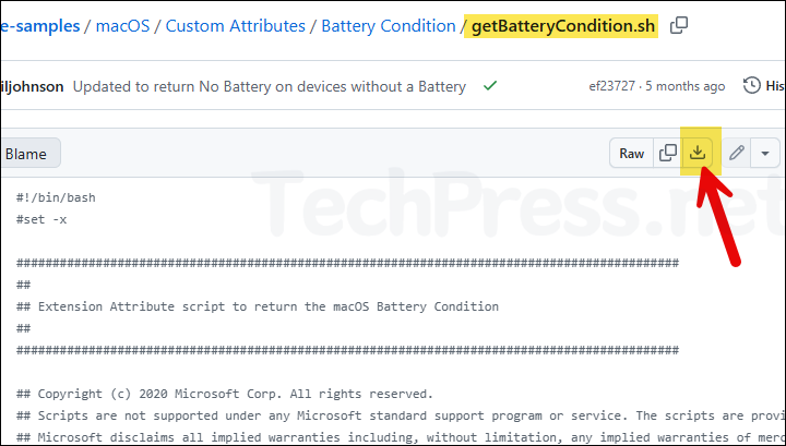 Download getBatteryCondition.sh Shell script
