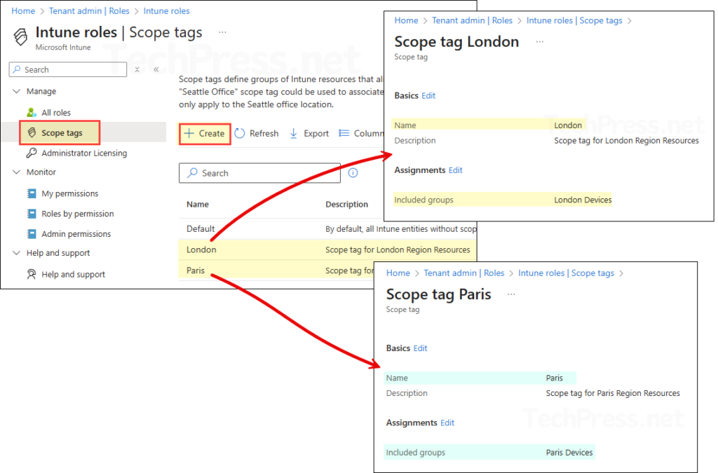 Create and Assign Scope Tags in Intune