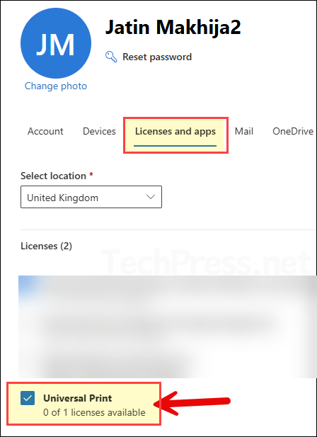 Add Universal Print Standalone License