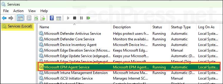 Microsoft EPM Agent Service