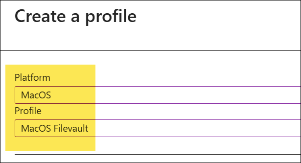 Create a MacOS FileVault Endpoint Security Policy in Intune