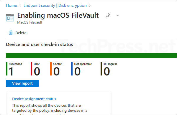 Monitoring FileVault Disk Encryption Policy